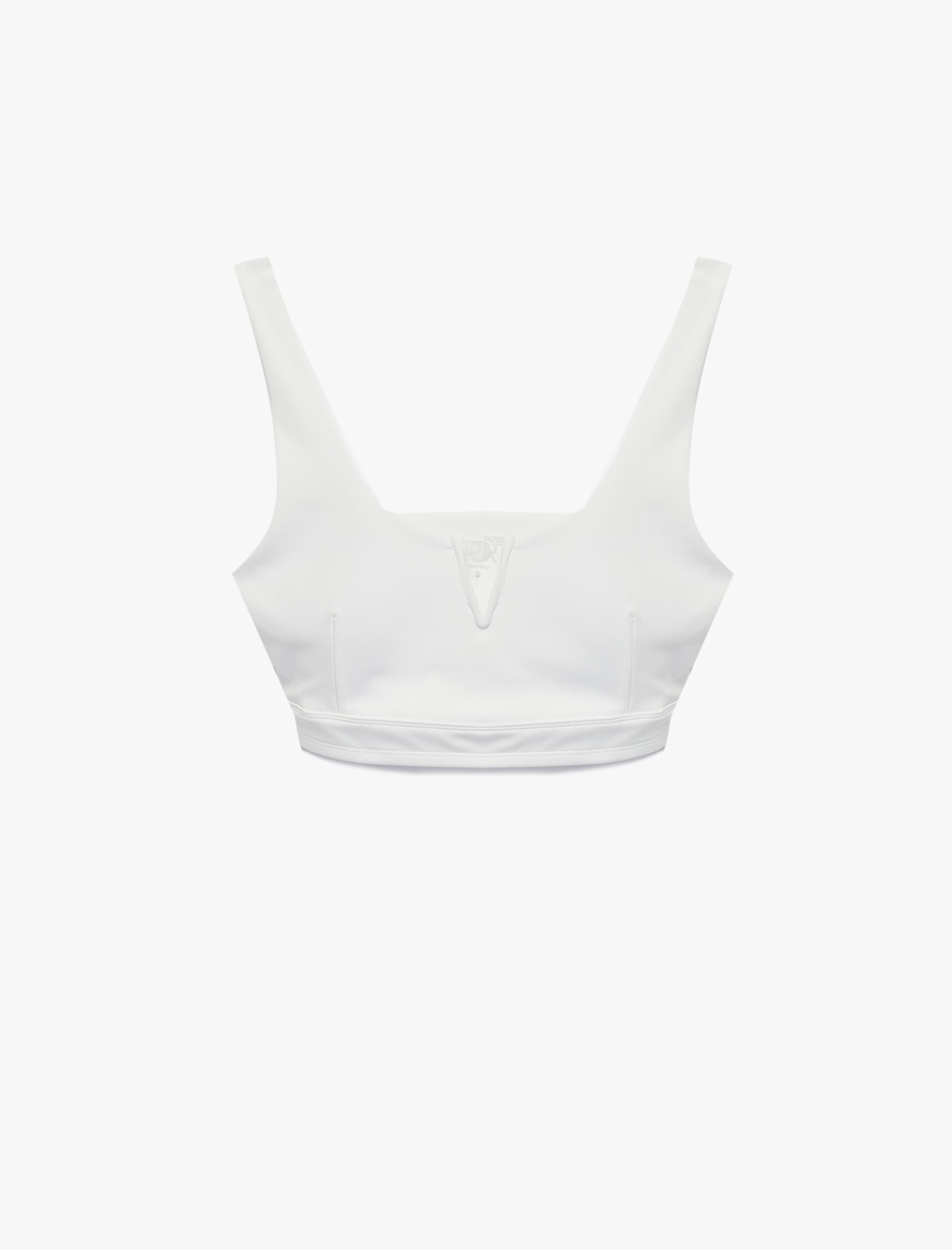 V Yaka Kolsuz Slim Fit Sporcu Sütyeni — фото 2