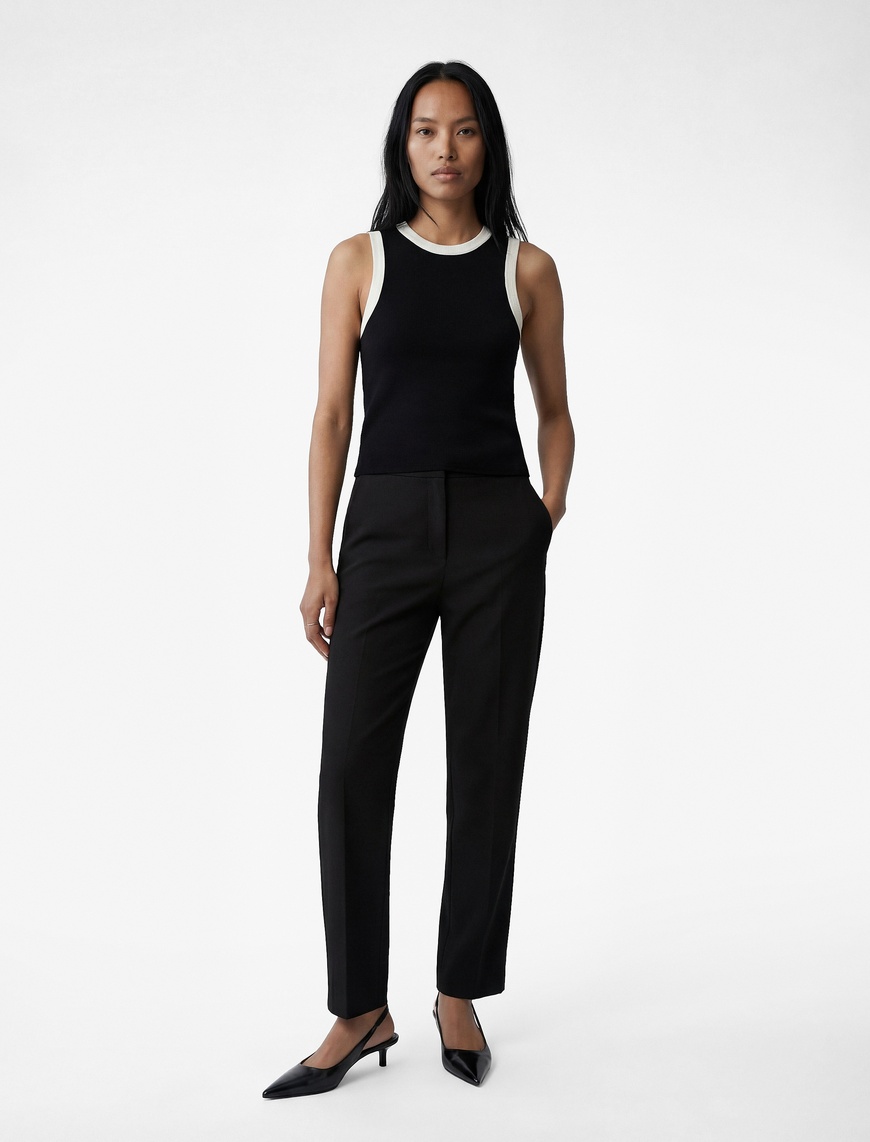Штани Cigarette Slim Fit з кишенями