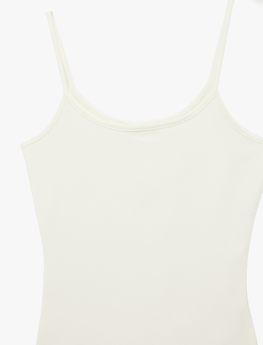 U Yaka Kolsuz Slim Fit Basic Atlet — фото 5