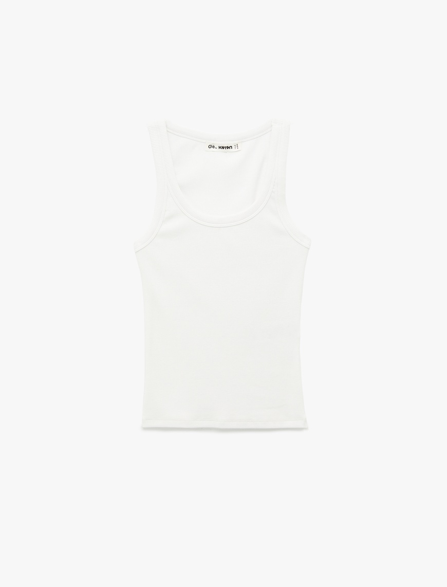 Kaşkorse U Yaka Kolsuz Slim Fit Atlet — фото 2