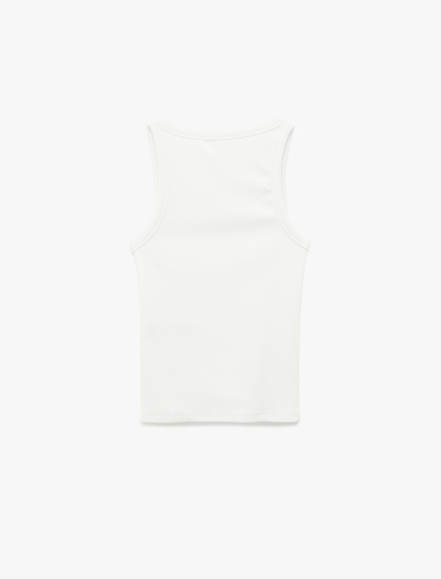 Kaşkorse U Yaka Kolsuz Slim Fit Atlet — фото 3
