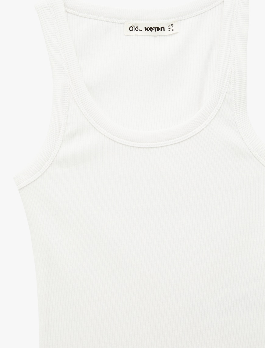 Kaşkorse U Yaka Kolsuz Slim Fit Atlet — фото 4
